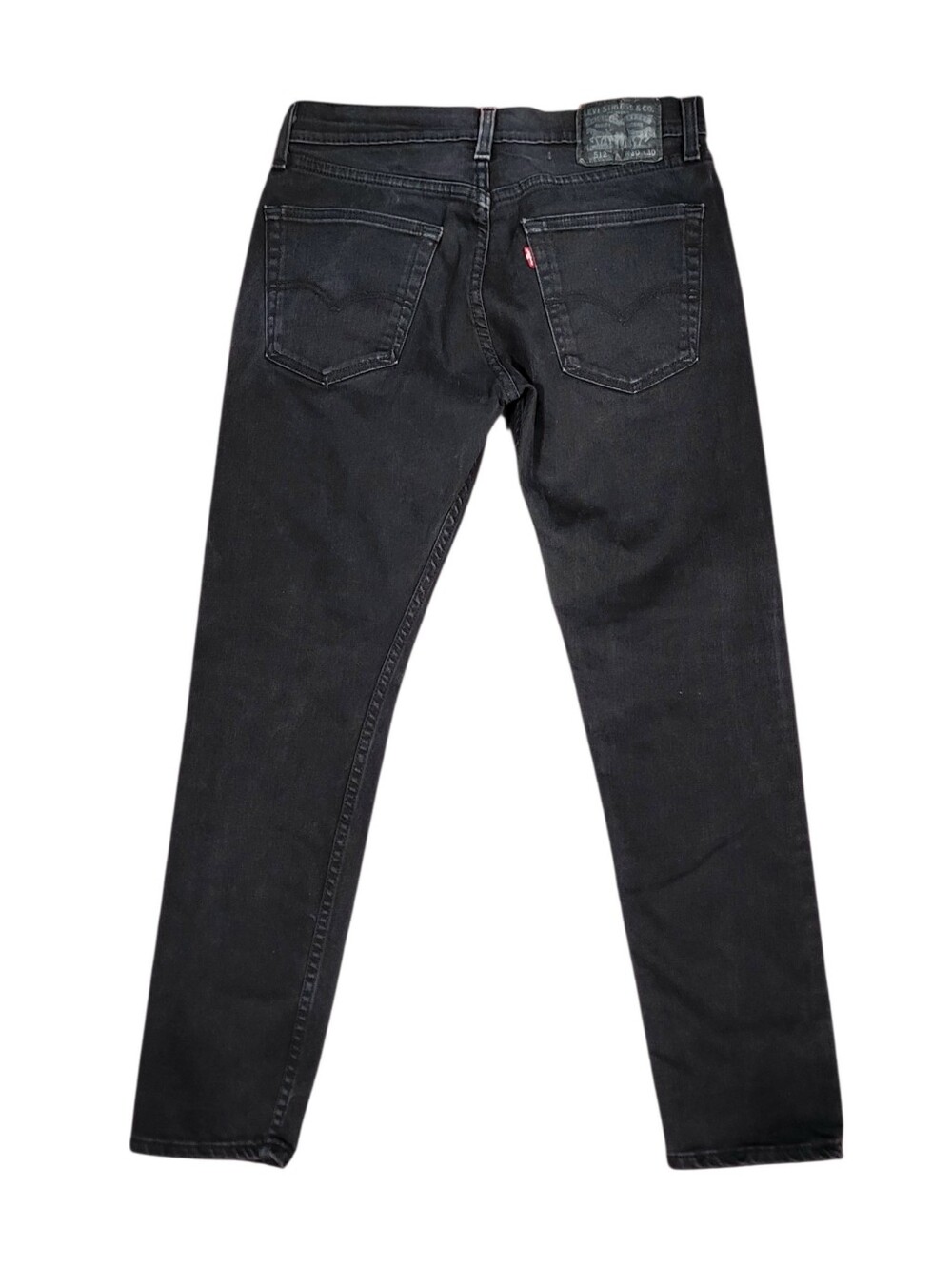 Mens Levi's 512 Slim Tapered Black Jeans 30 X 30 READ
